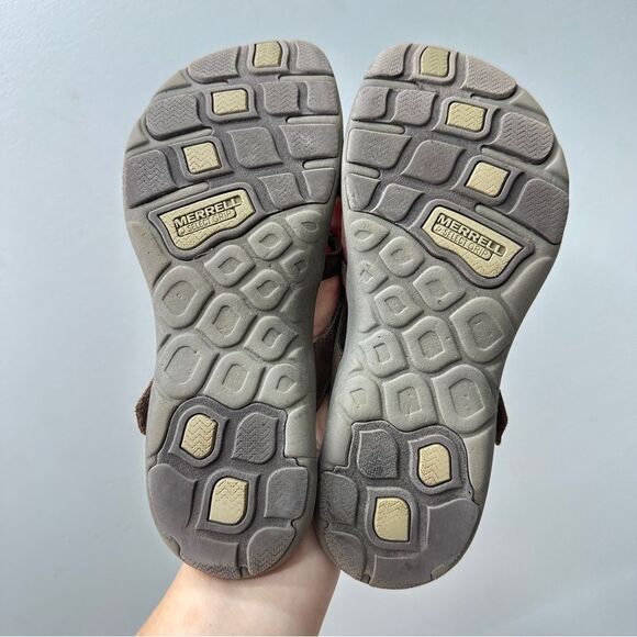 Merrell Bracken brown leather sandals women's 8 - Picture 7 of 8